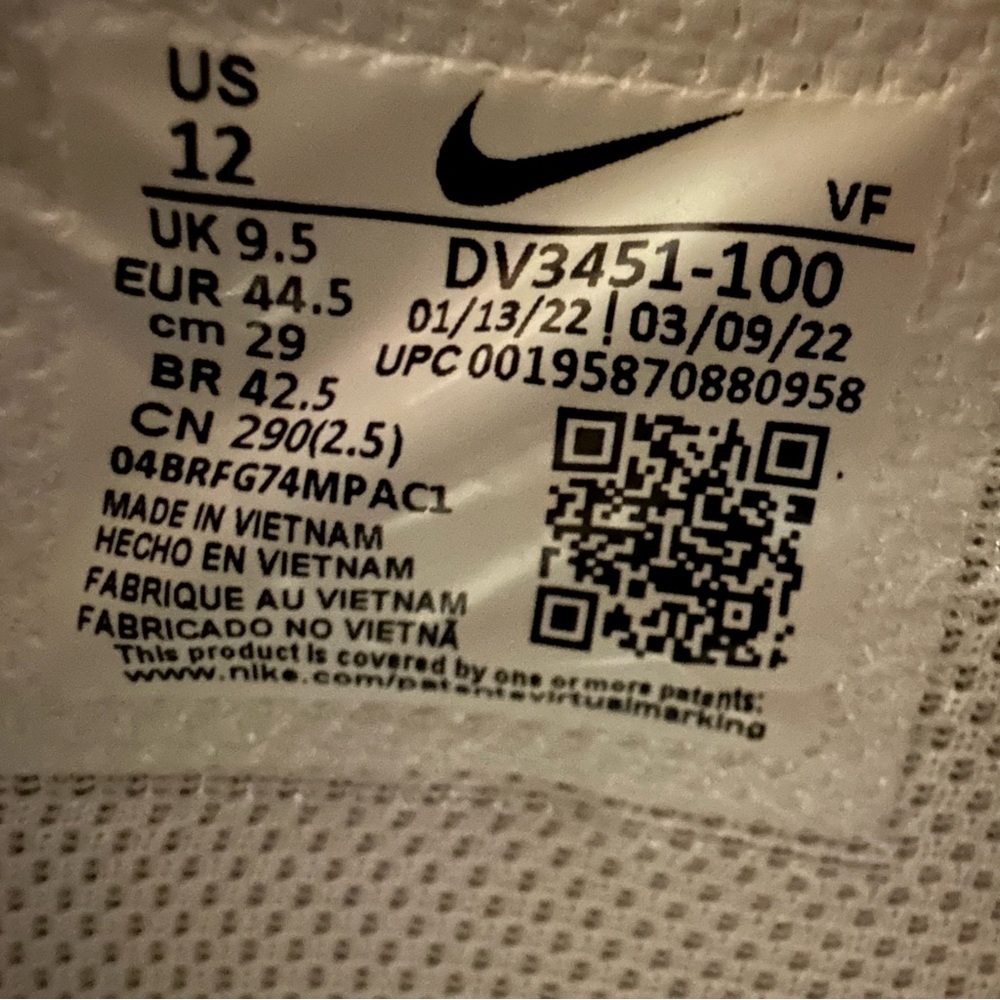NEW Nike Air Force 1 Mid Cut Out Stars Summit White - Picture 10 of 11